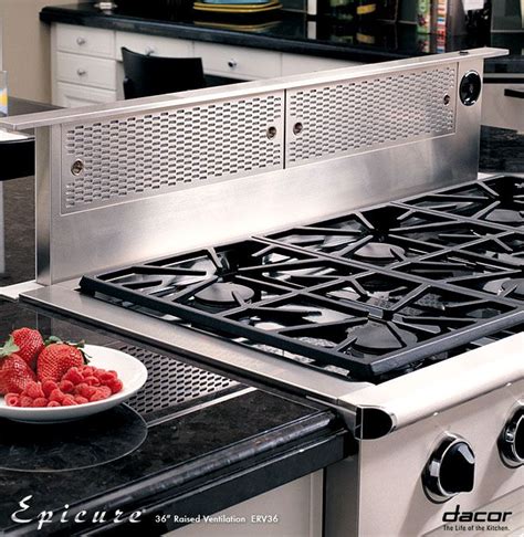 gas cooktop with built in ventilation